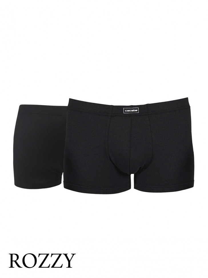 Трусы шорты мужские Ceceba 020477/5XL-6XL черный/черная полоска (уп.2шт.)