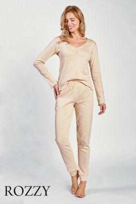 Пижама хлопковая Taro Vicky 3252 песочный