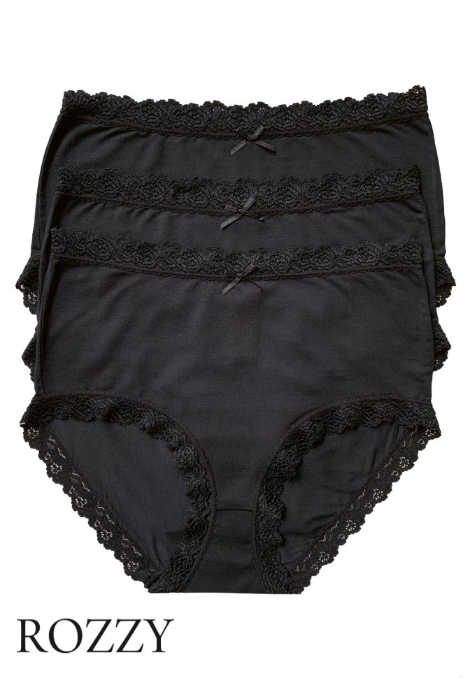 Трусы макси Nina Von C Cosy 1616058499 черный (уп.3шт.) 