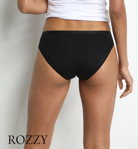 Трусы слипы хлопковые DIM Coton Bio 4D97 черный/белый (уп.2шт.) 