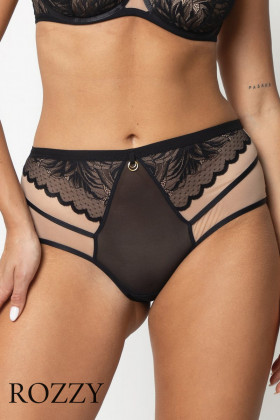 Трусы бразильяна Subtille Elza черно-бежевый