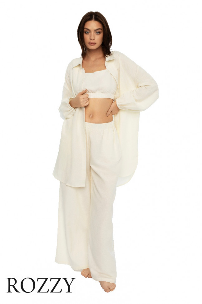 Рубашка пляжная Esotiq Soley 41880 молочный