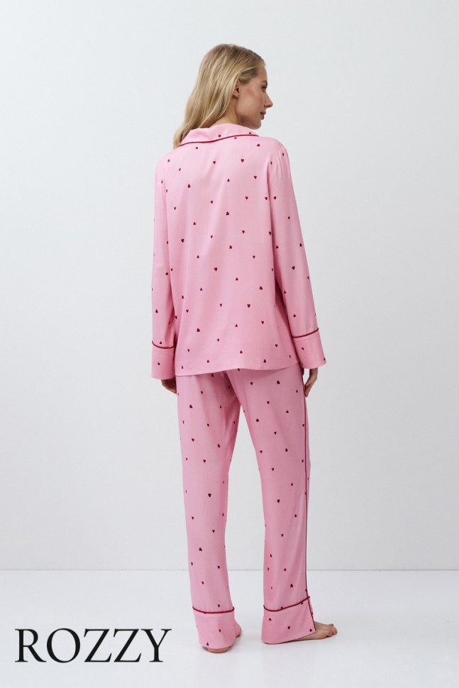Пижама вискозная Aruelle Cherie розовый