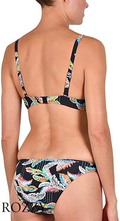 Купальник раздельный пуш-ап Naturana 72558 черный набивной Ф