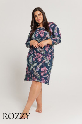 Сорочка хлопковая Taro Vivian Maxi 2980/3014 синий