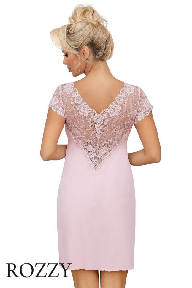 Сорочка вискозная Donna Ismena пудровый