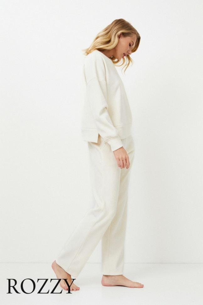 Костюм домашний велюровый Aruelle Norella экрю