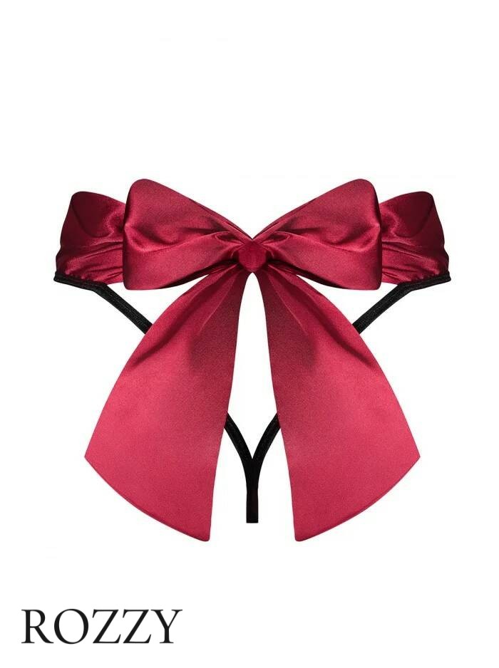 Трусы стринги Obsessive Tienesy Thong красно-черный