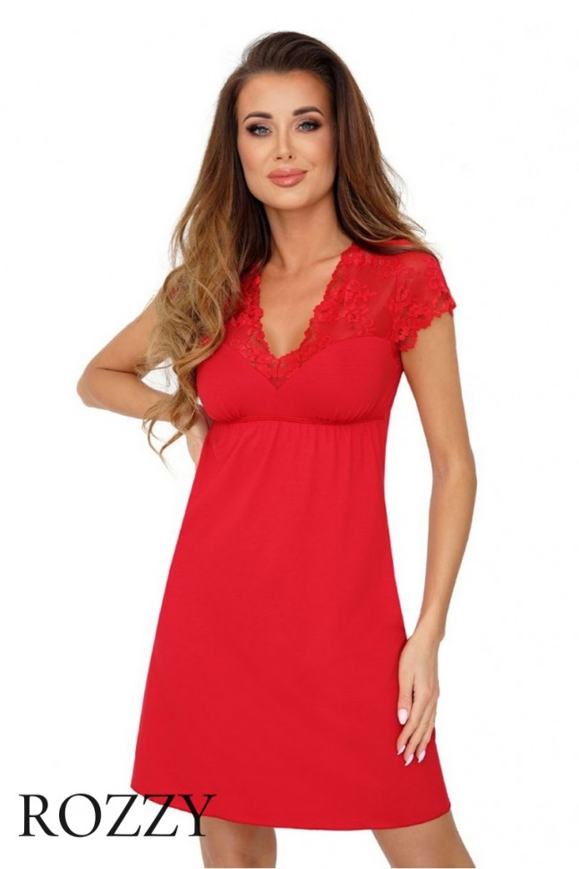 Сорочка вискозная Donna Klarisa красный