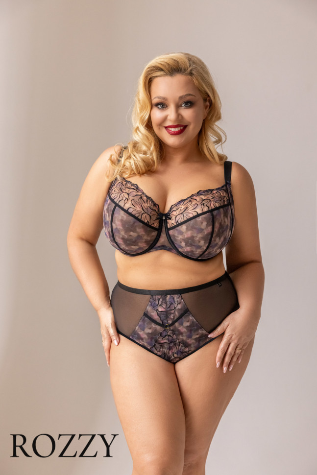 Бюстгальтер фулл-кап Kris Line Blurry черный/мультиколор