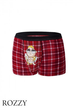 Трусы шорты мужские Cornette 010-2 бордовый/черный