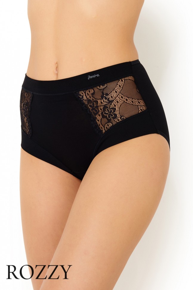 Трусы макси хлопковые Janira Charm Cotton 32138 черный 