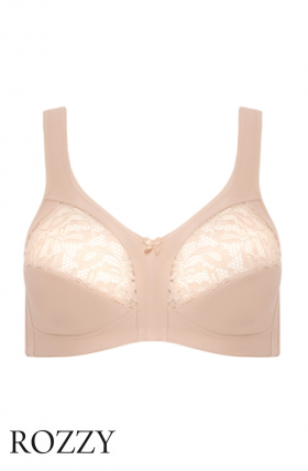 Бюстгальтер без косточек хлопковый Naturana Vintage 5346 бежевый К