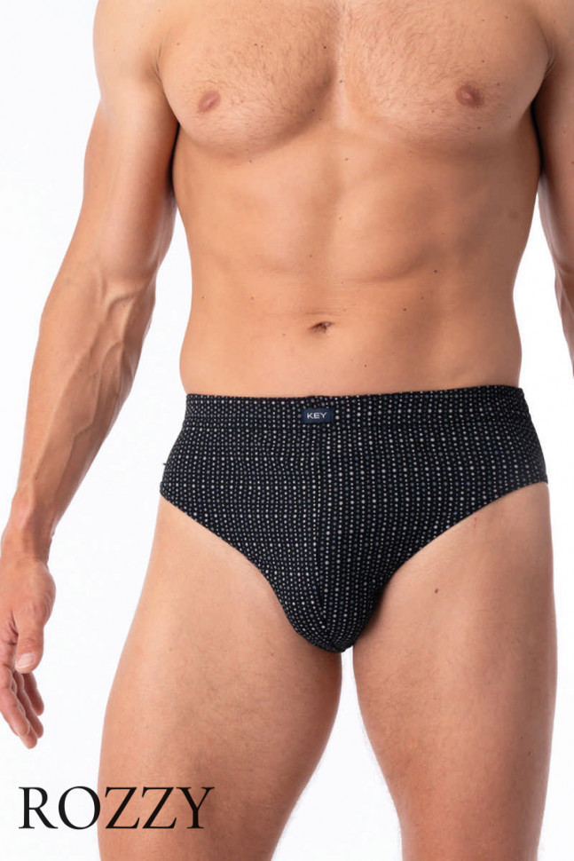 Трусы слипы мужские Key MPC 944 черный/светло-серый (уп.2шт.)