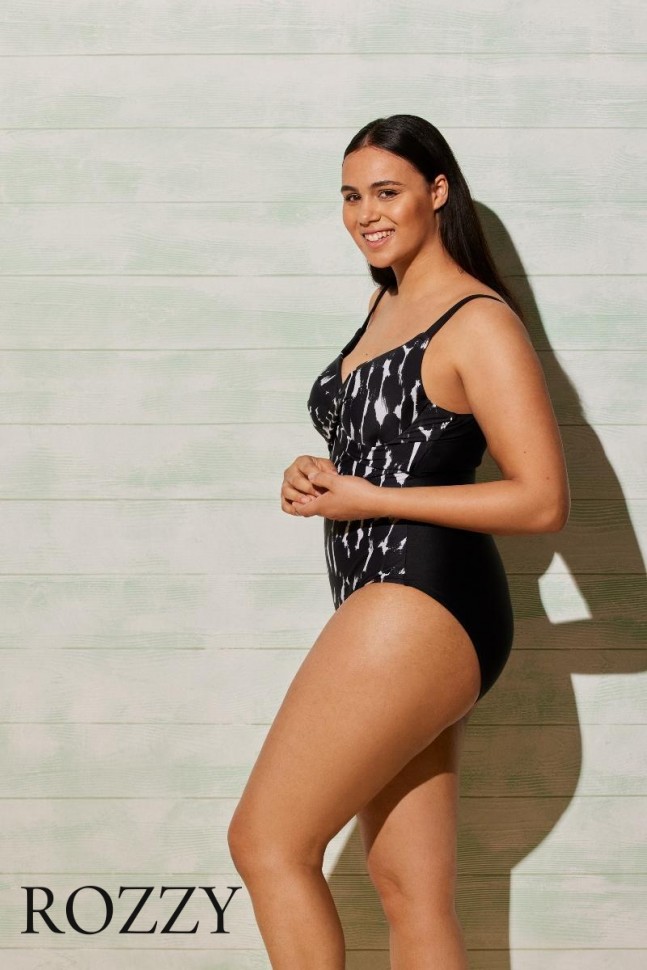 Купальник слитный Ysabel Mora 82232 черный/белый