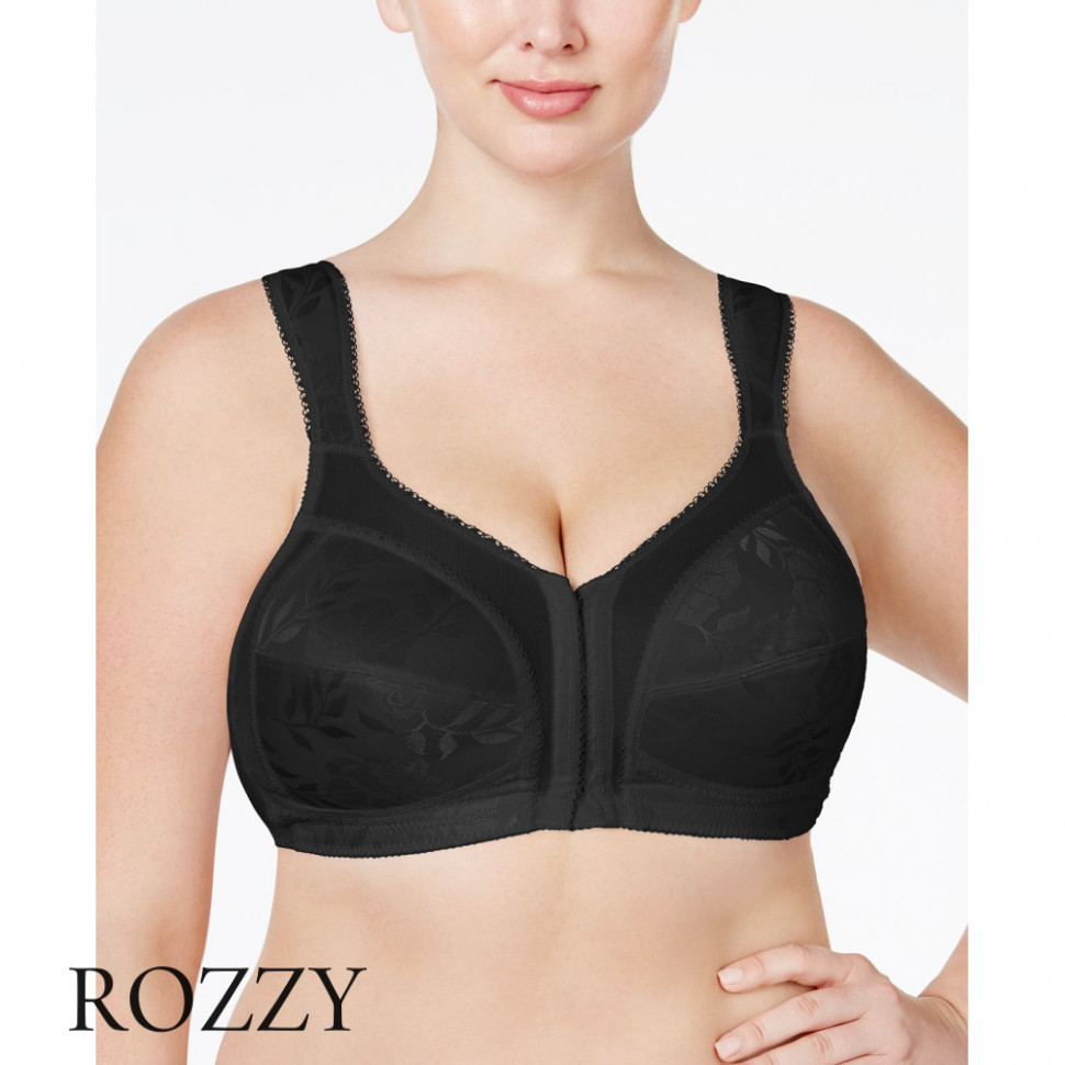 Бюстгальтер спереди застежка без косточек Playtex 4695 черный