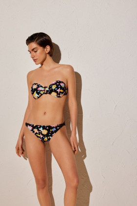 Трусы купальные Ysabel Mora 82185 черный/мультиколор