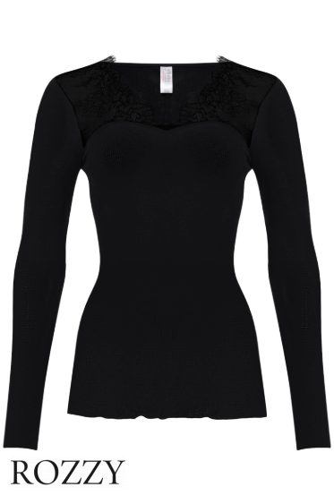 Блуза шерстяная Nina Von C Wool Silk 29470357 черный