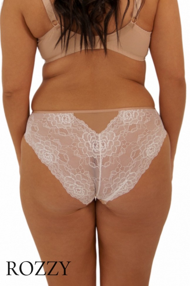 Трусы слипы Kinga Perla White P-969/3 бежевый/белый