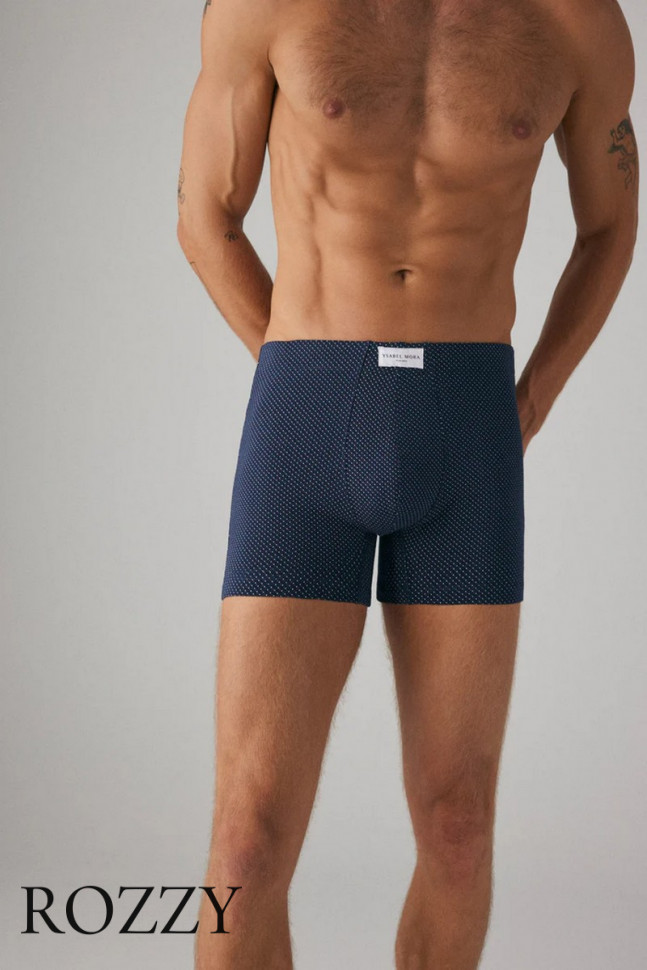 Трусы шорты мужские Ysabel Mora 20377 темно-синий/светло-серый (уп.2шт.)