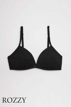 Бюстгальтер без косточек хлопковый Ysabel Mora 18802 черный