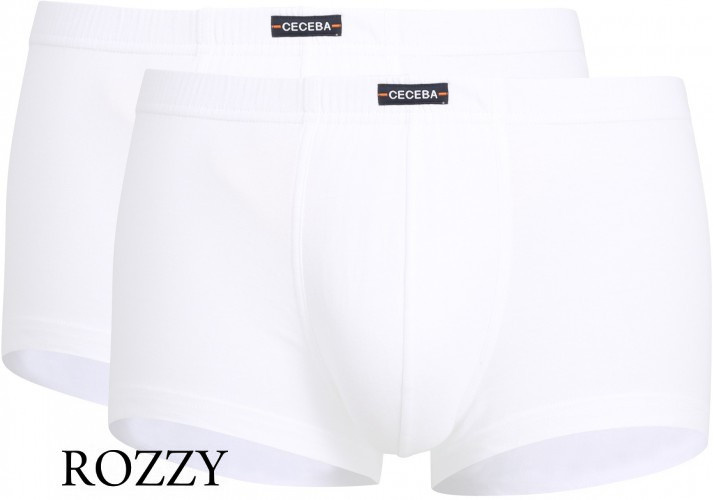Трусы шорты мужские хлопковые Ceceba 002700/M-XXL белый (уп.2шт.)