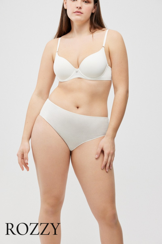 Трусы классика хлопковые Ysabel Mora 19406 светло-голубой/экрю (уп.2шт.)