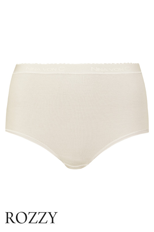 Трусы макси хлопковые Nina Von C Slipboutique 70160113 ванильный