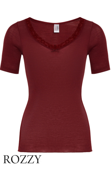 Футболка шерстяная Nina Von C Wool Silk 29460846 бордовый