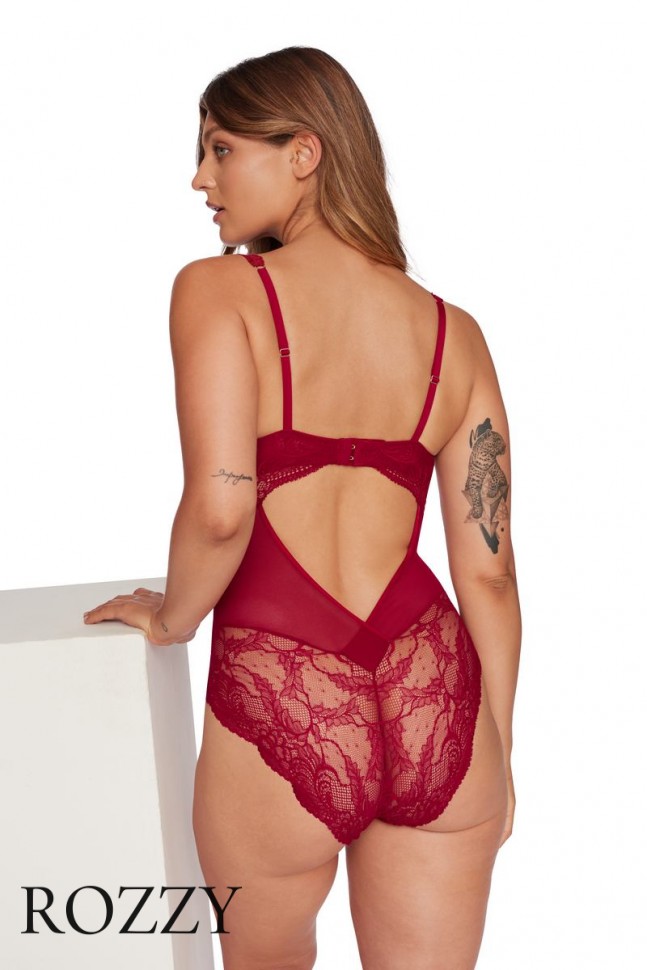 Боди Esotiq Tulia 39968 вишневый