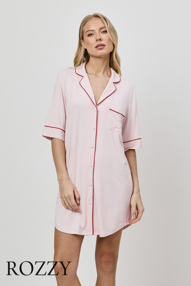 Сорочка вискозная Aruelle Amoria светло-розовый