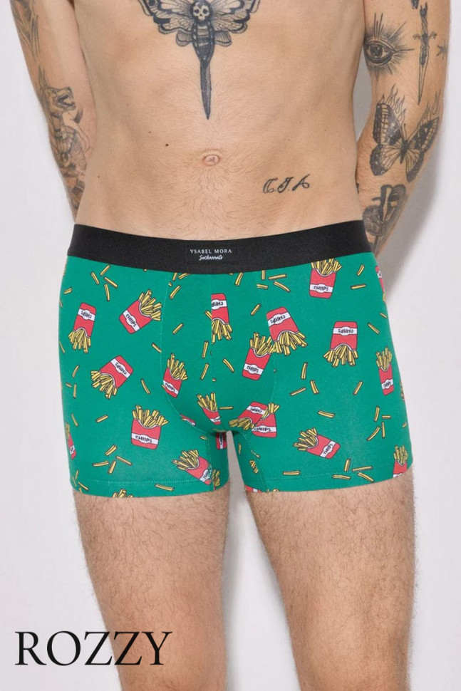 Трусы шорты мужские Ysabel Mora 20439 зеленый/серый (уп.2шт.)