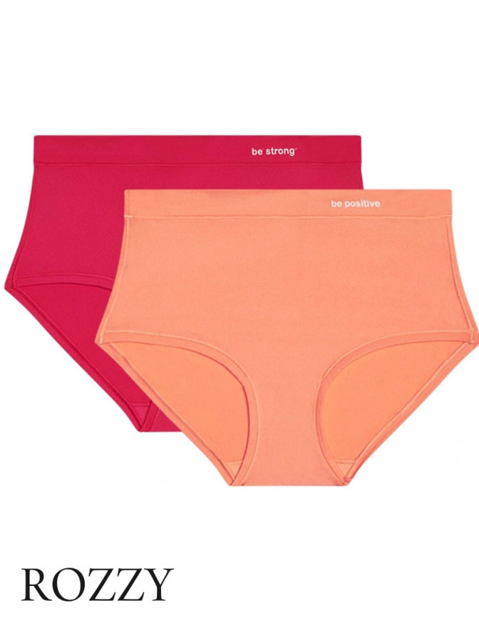 Трусы шорты DIM Oh My Dim’s 06W7 коралловый/розовый (уп.2шт.)