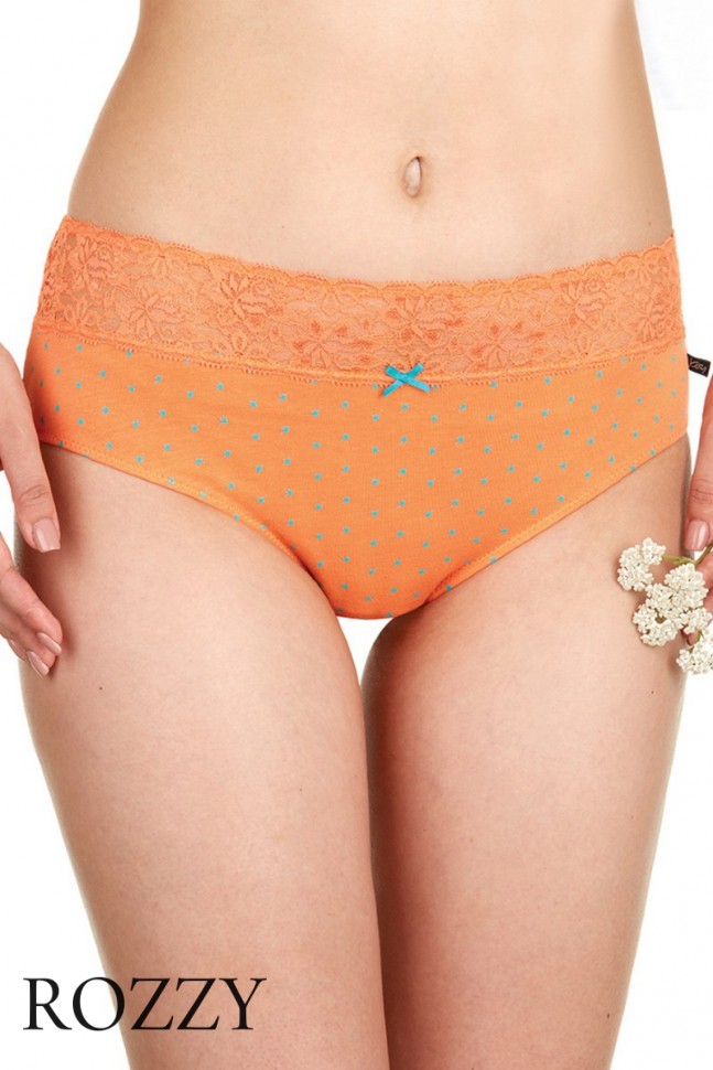 Трусы классика хлопковые Key LPC 955 A22 бирюзовый/оранжевый (уп.2шт.) 