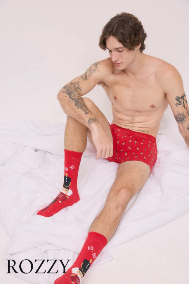 Набор трусы шорты мужские + носки Ysabel Mora 20433 красный