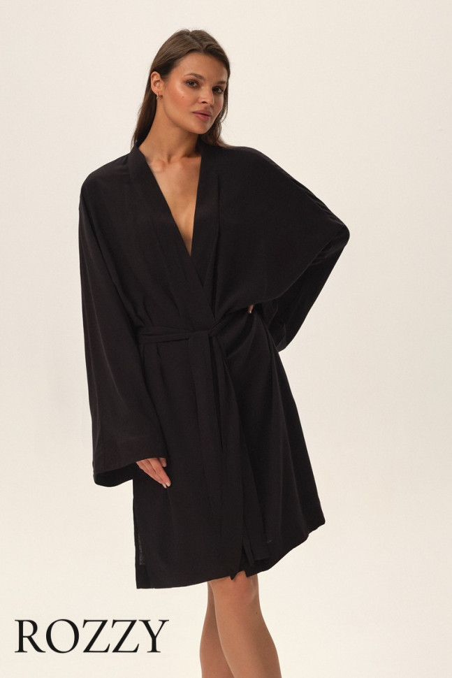 Халат вискозный Esotiq Joya/99X 42049 черный