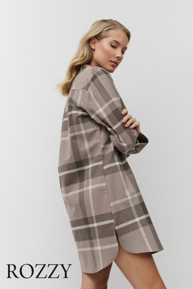 Сорочка хлопковая Aruelle Elody мокка