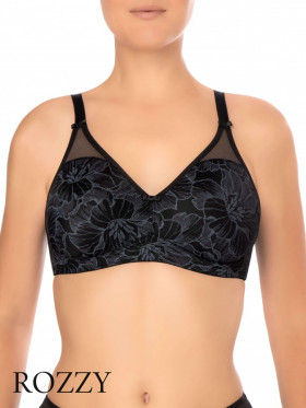 Бюстгальтер без косточек Felina Vision Bloom 203288 черный Ф