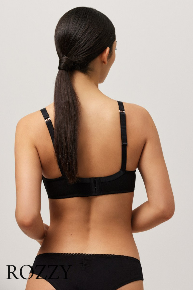 Бюстгальтер без косточек хлопковый Ysabel Mora 10062 черный