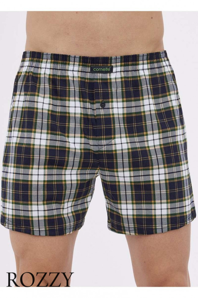 Трусы боксеры мужские Cornette 002/008-18 графитовый/желтый