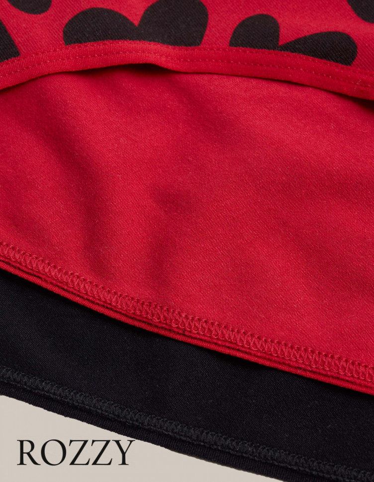 Трусы слипы хлопковые Esotiq Mia-Mia 42268 черный/красный (уп.2шт.)