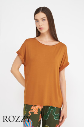 Футболка домашняя Mey Pure Chic 1210016 светло-коричневый