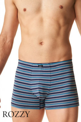 Трусы шорты мужские Key MXH 305 темно-синий/голубой