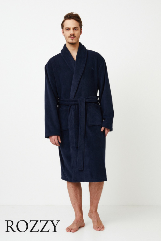 Халат мужской Aruelle Gerald Blue темно-синий