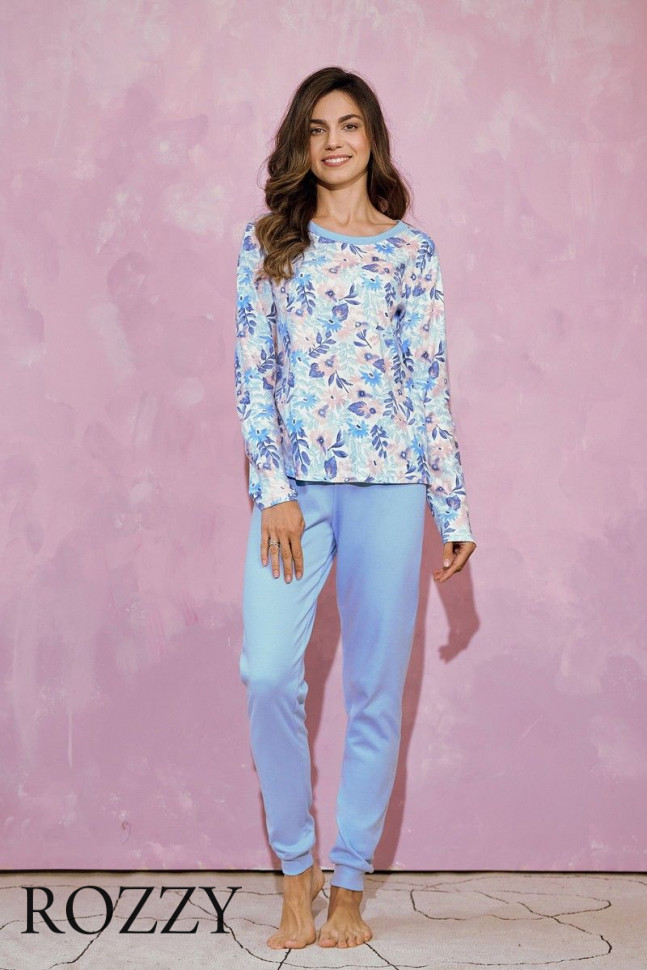Пижама хлопковая Taro Ginny 3237 голубой
