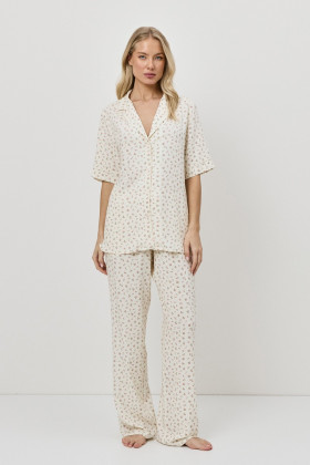 Пижама вискозная Aruelle Caprielle бледно-желтый