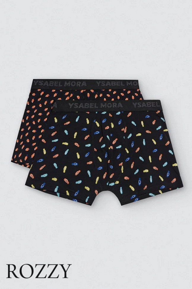 Трусы шорты мужские Ysabel Mora 20394 черный (уп.2шт.)
