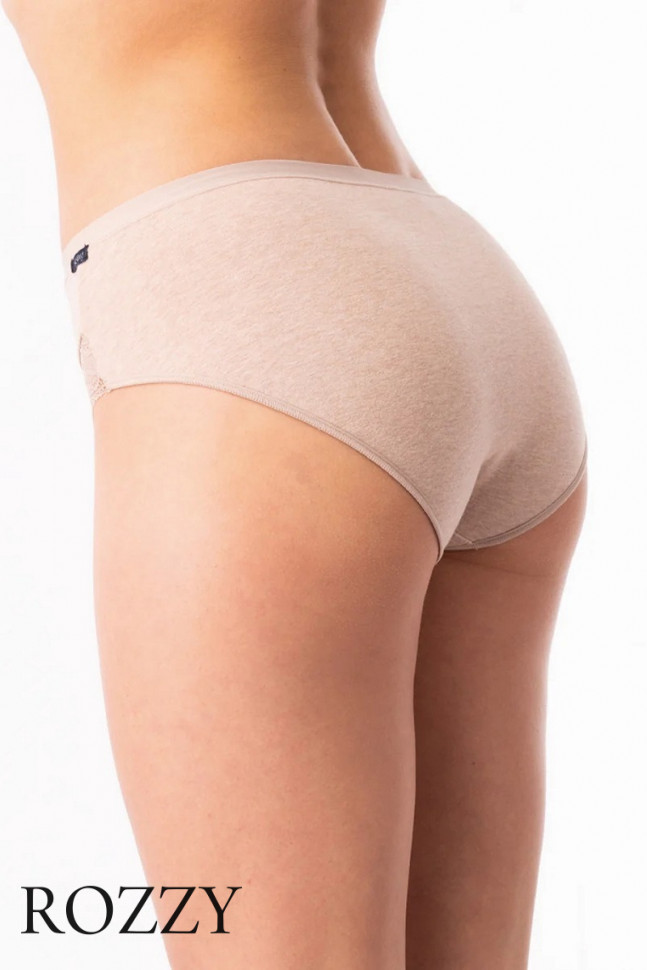 Трусы слипы хлопковые Key LPC 200 бежевый/капучино (уп.2шт.)