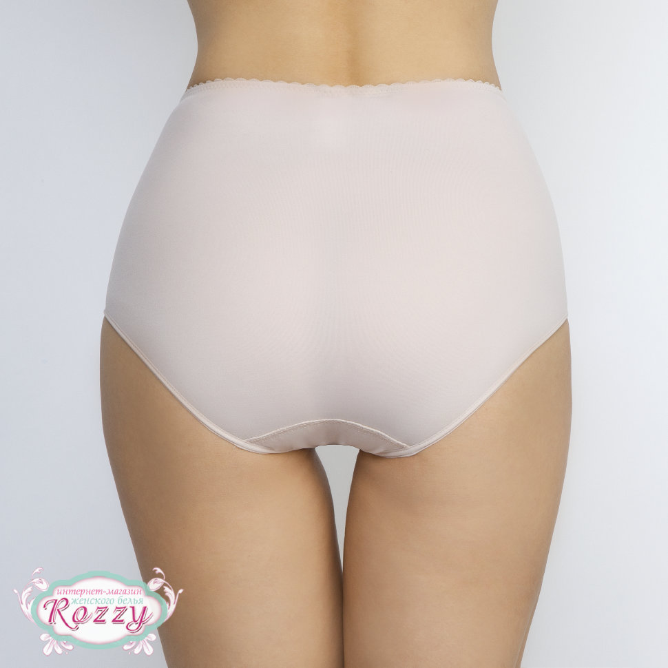 Трусы макси Senselle by Felina Platinum Classic 21011 серебристый пион