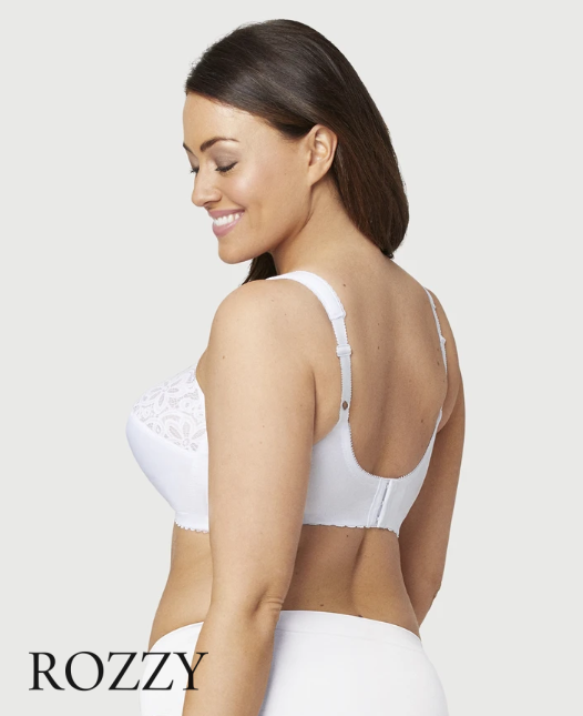 Бюстгальтер без косточек хлопковый Glamorise GI1001 белый